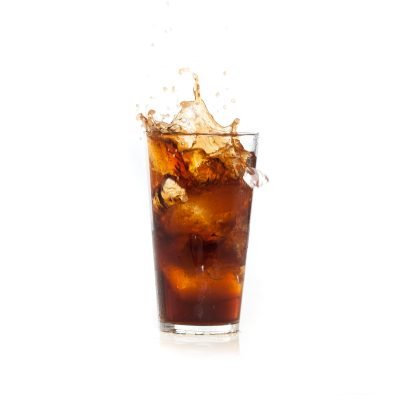 ice-falling-brown-drink